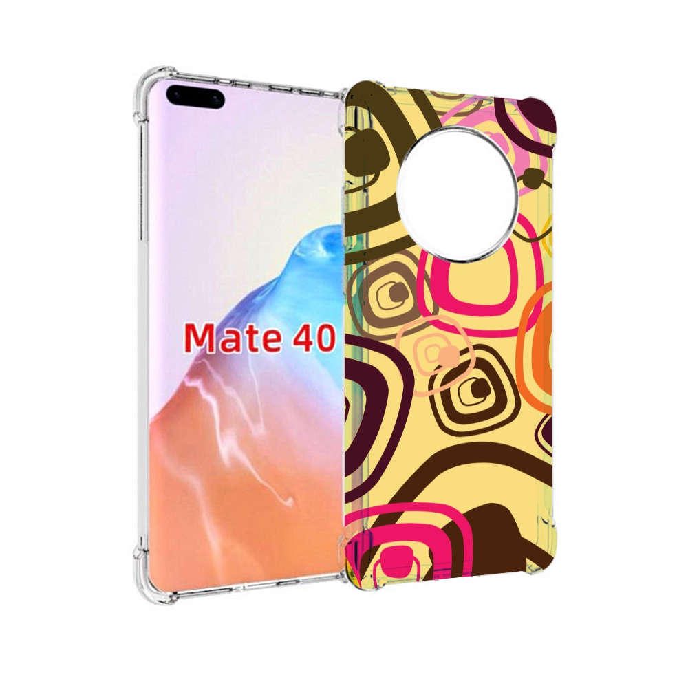 

Чехол MyPads Tocco для Huawei Mate 40 абстракция-на-желтом-фоне, Прозрачный, Tocco