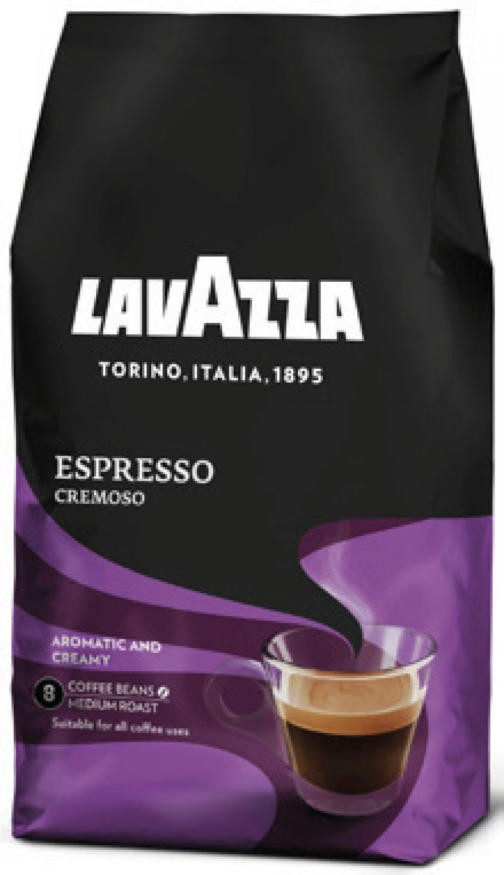 Кофе Lavazza Espresso Cremoso 1000 гр (зерно) Упаковка 6 шт