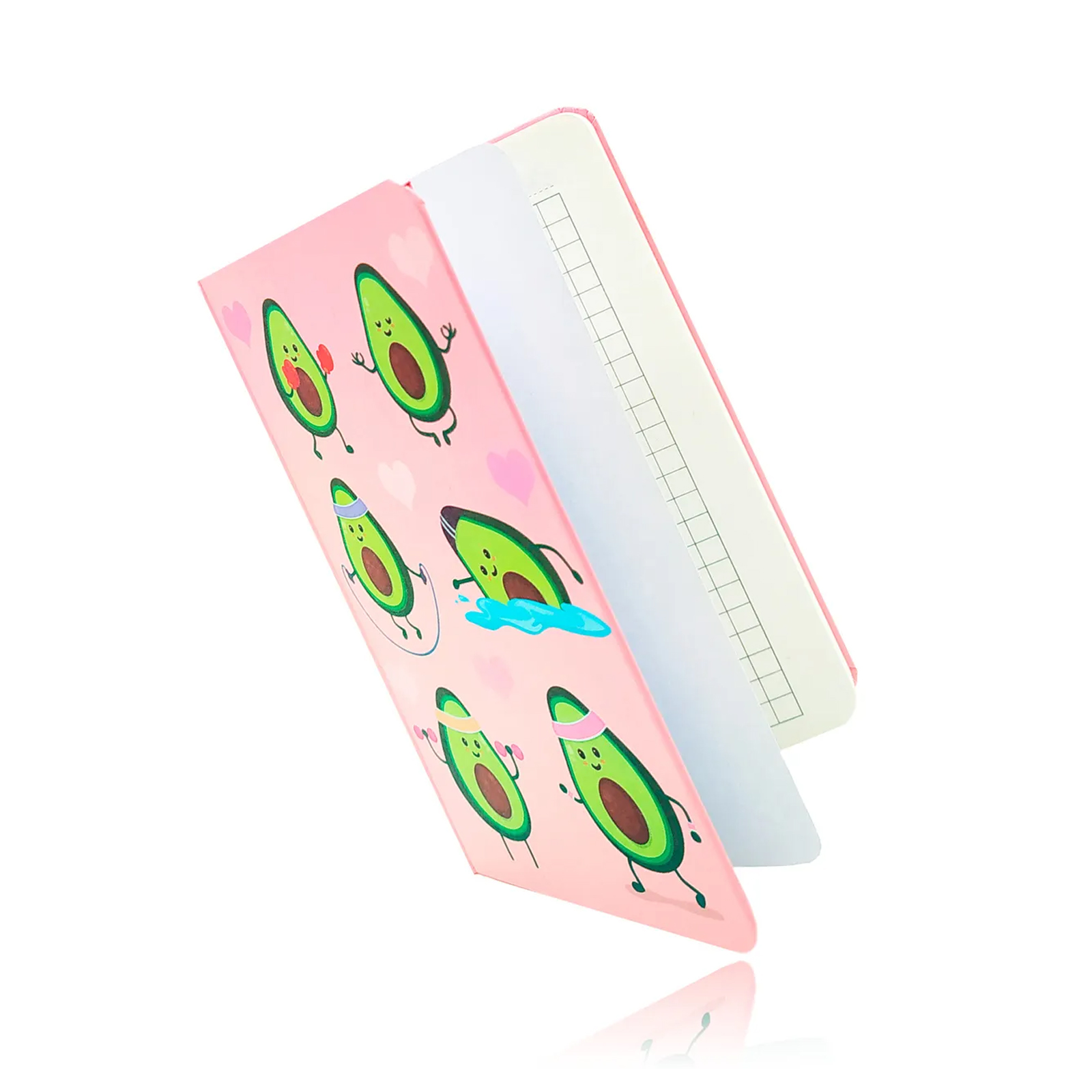 

Стильный детский блокнот - ежедневник Авокадо, розовый, Notebook_Avocado