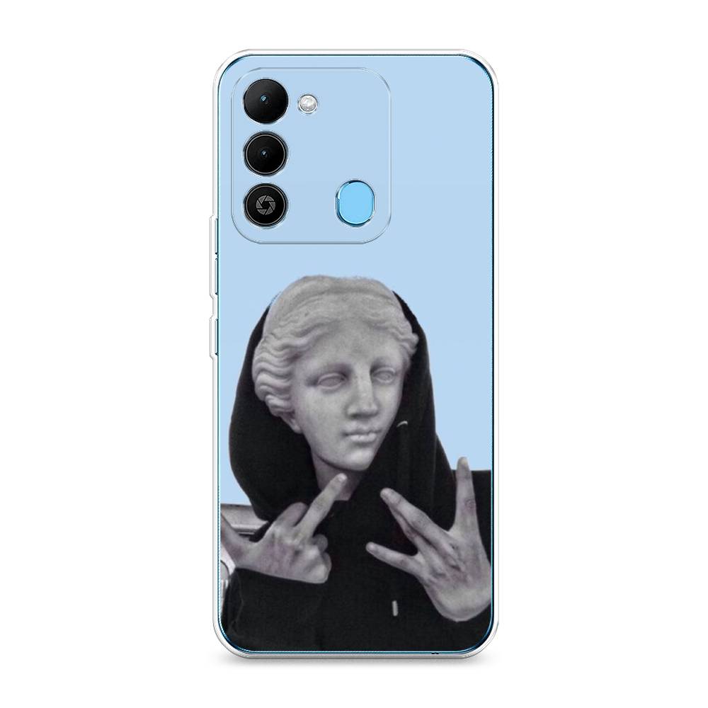 

Чехол Awog на Tecno Spark 9 / Техно Спарк 9 "SWAG статуя", Голубой, 302850-9
