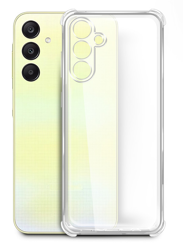 

Чехол Brozo на Samsung Galaxy A25, с защитой углов, прозрачный, Samsung Galaxy A25