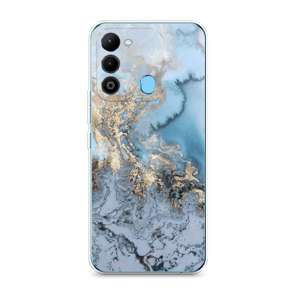 

Чехол Awog на Tecno Spark 9 / Техно Спарк 9 "Морозная лавина синяя", Серебристый, 302850-3
