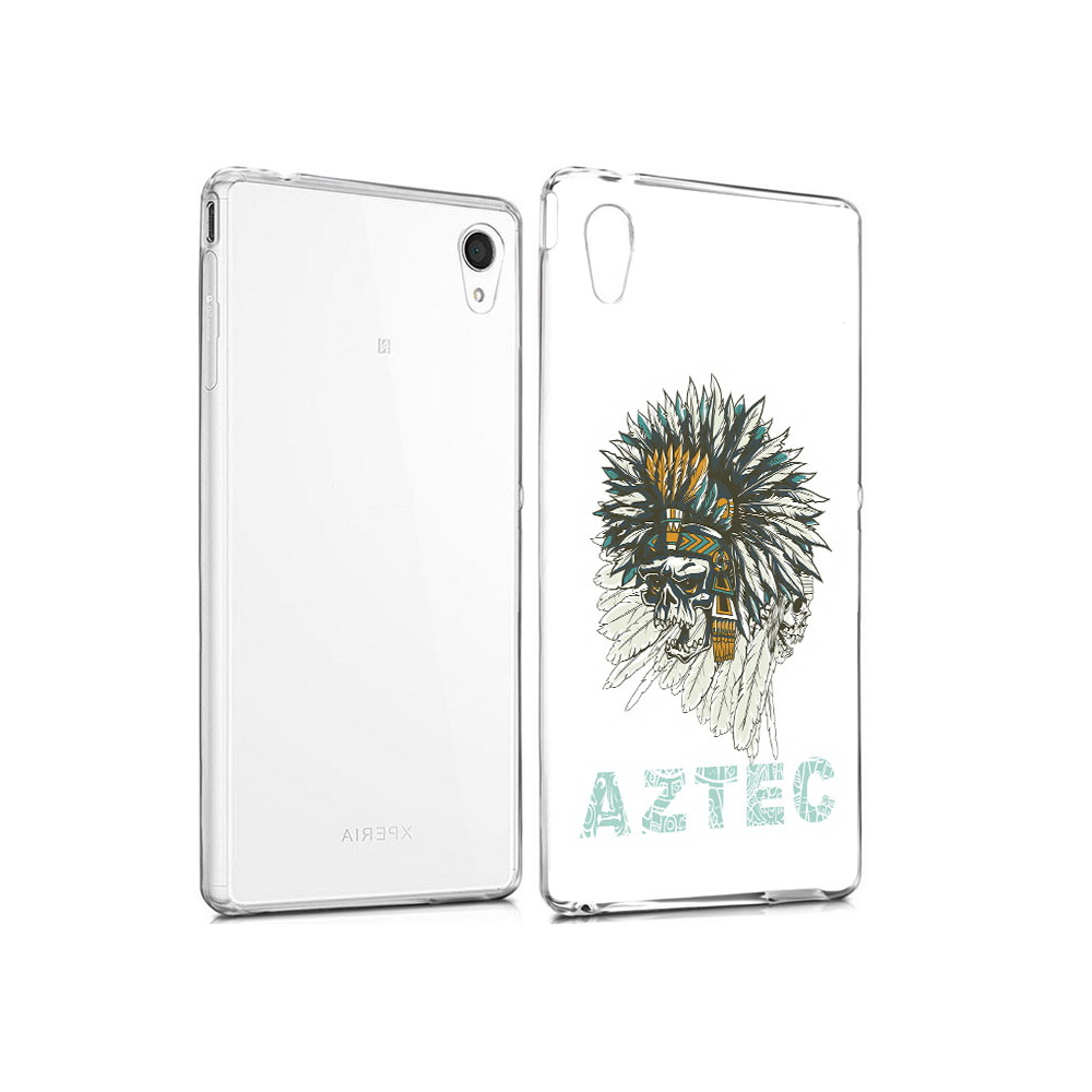 

Чехол MyPads Tocco для Sony Xperia M4 Aqua скелет индеец (PT41841.249.602), Прозрачный, Tocco