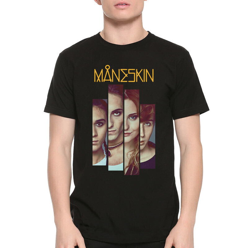 

Футболка мужская Dream Shirts группа "Maneskin" MAN-7893562 черная XS, группа "Maneskin" MAN-7893562