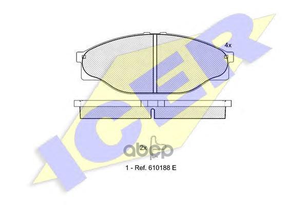 

Колодки Передние Дисковые Toyota Hiace Icer 141010 141010