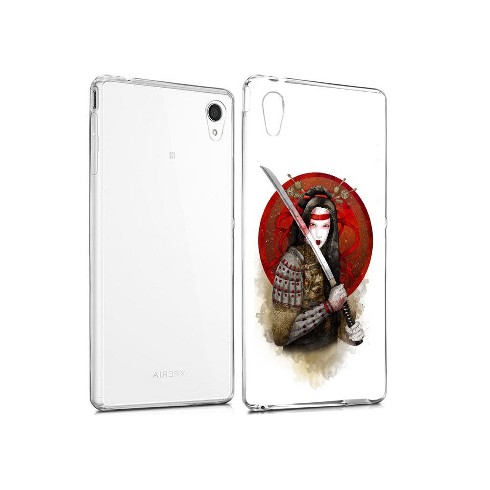 

Чехол MyPads Tocco для Sony Xperia M4 Aqua рисованная девушка с катаной (PT41841.249.580), Прозрачный, Tocco
