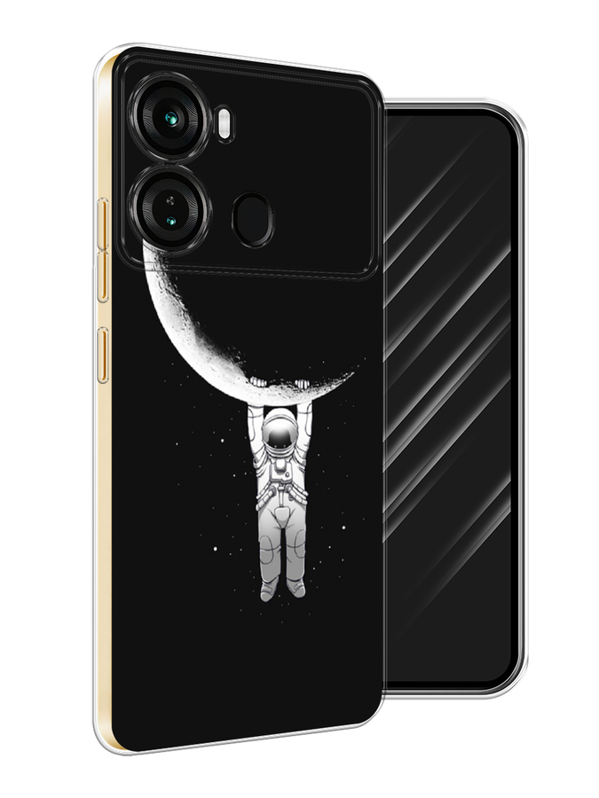 

Чехол Awog на Itel P40 "Космонавт", Белый;черный, 3201350-1
