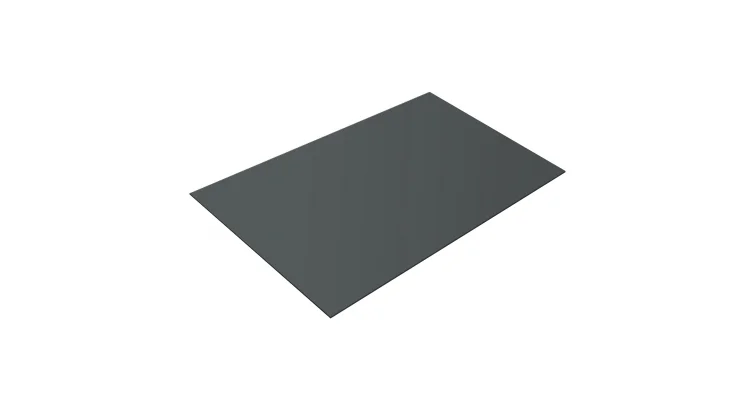 

Плоский лист PE RAL 7005 серая мышь, 0.45 мм, 1,25x2, пл=2.5м2 в пленке