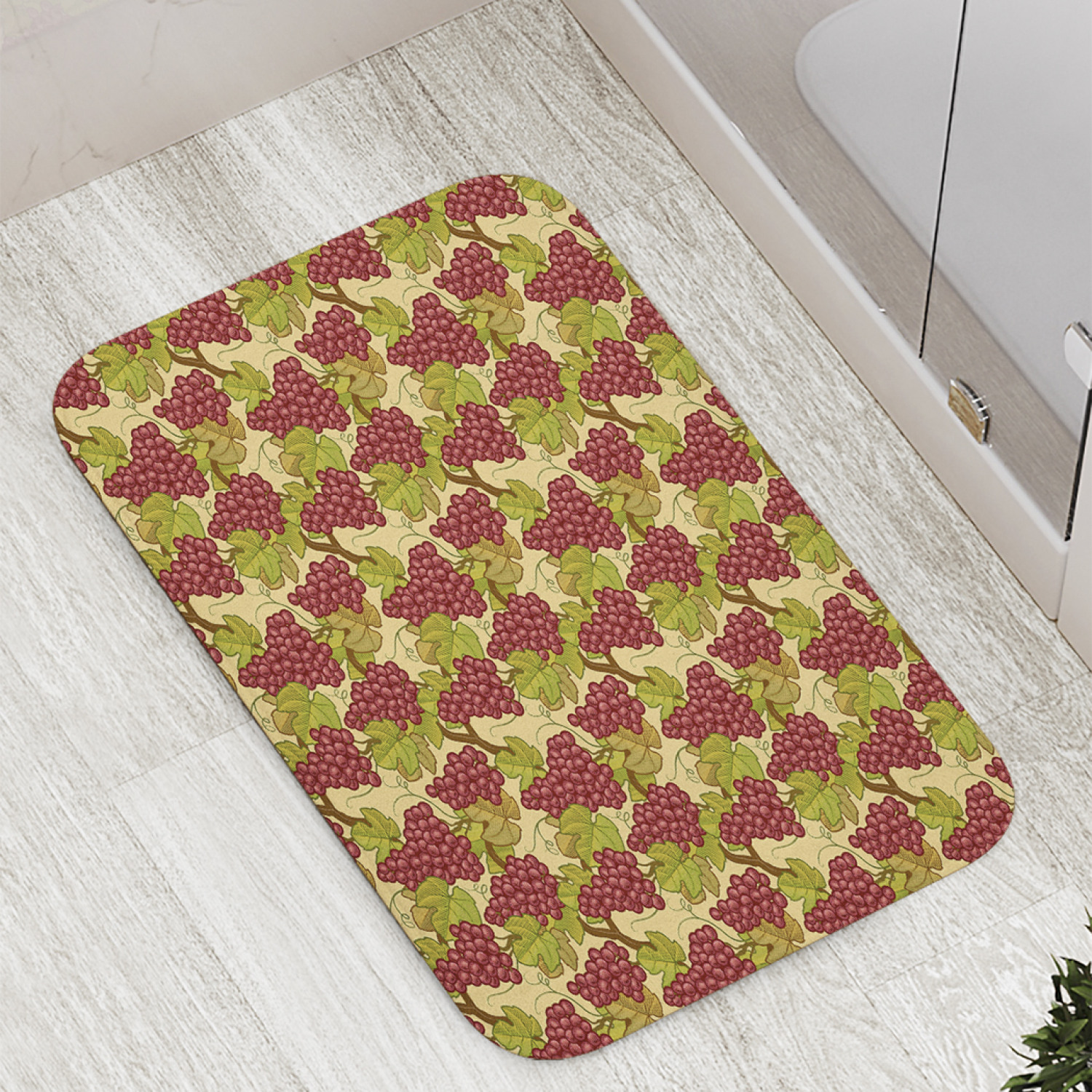 

Коврик противоскользящий JoyArty "Гроздья винограда" для ванной, сауны, бассейна, 77х52 см, Гроздья винограда