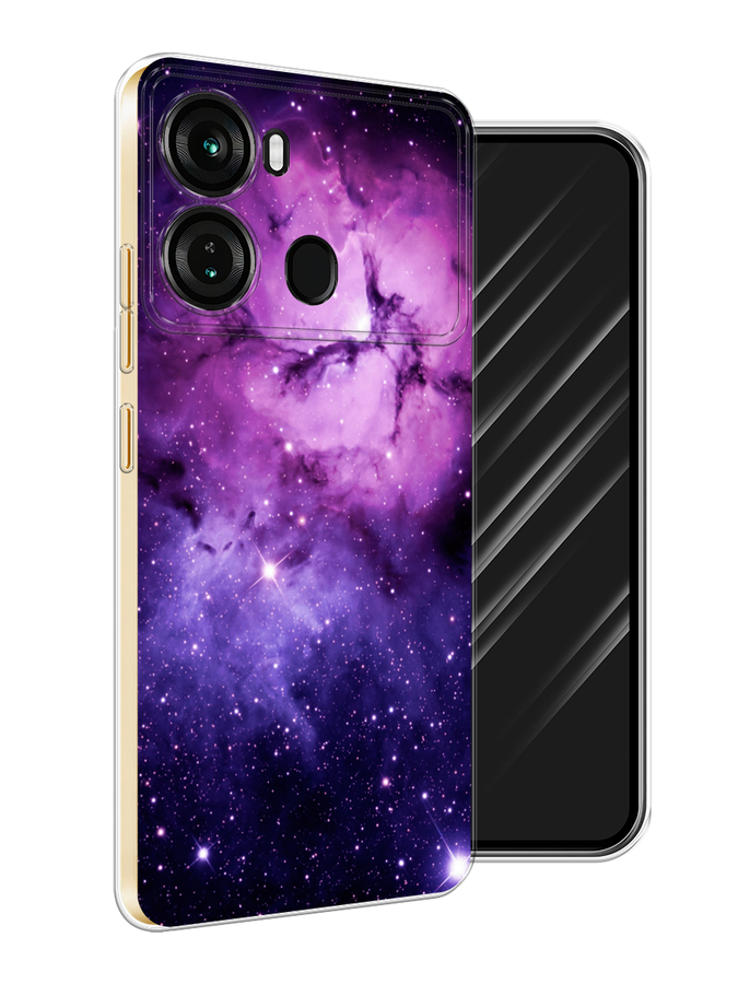

Чехол Awog на Itel P40 "Космос 18", Фиолетовый;черный;белый, 3201350-1
