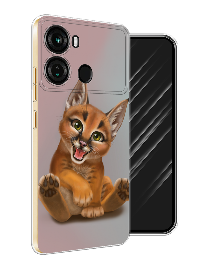 

Чехол Awog на Itel P40 "Малыш рыси", Оранжевый;серый, 3201350-1