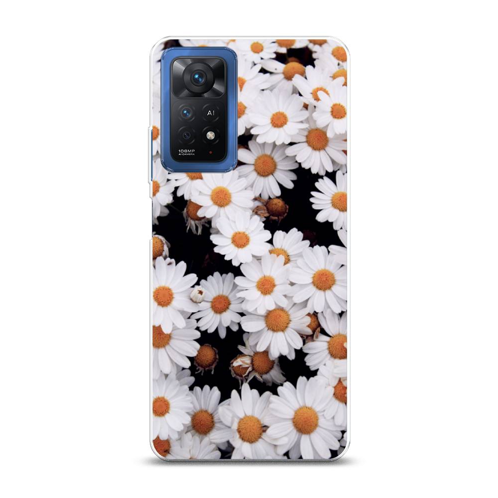 фото Силиконовый чехол "ромашковое поле" на xiaomi redmi note 11 pro awog