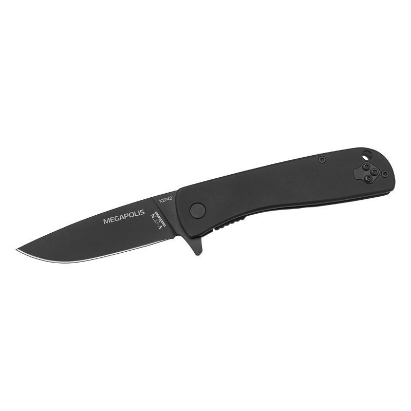фото Складной нож k2742, сталь 440, рукоять сталь vn pro