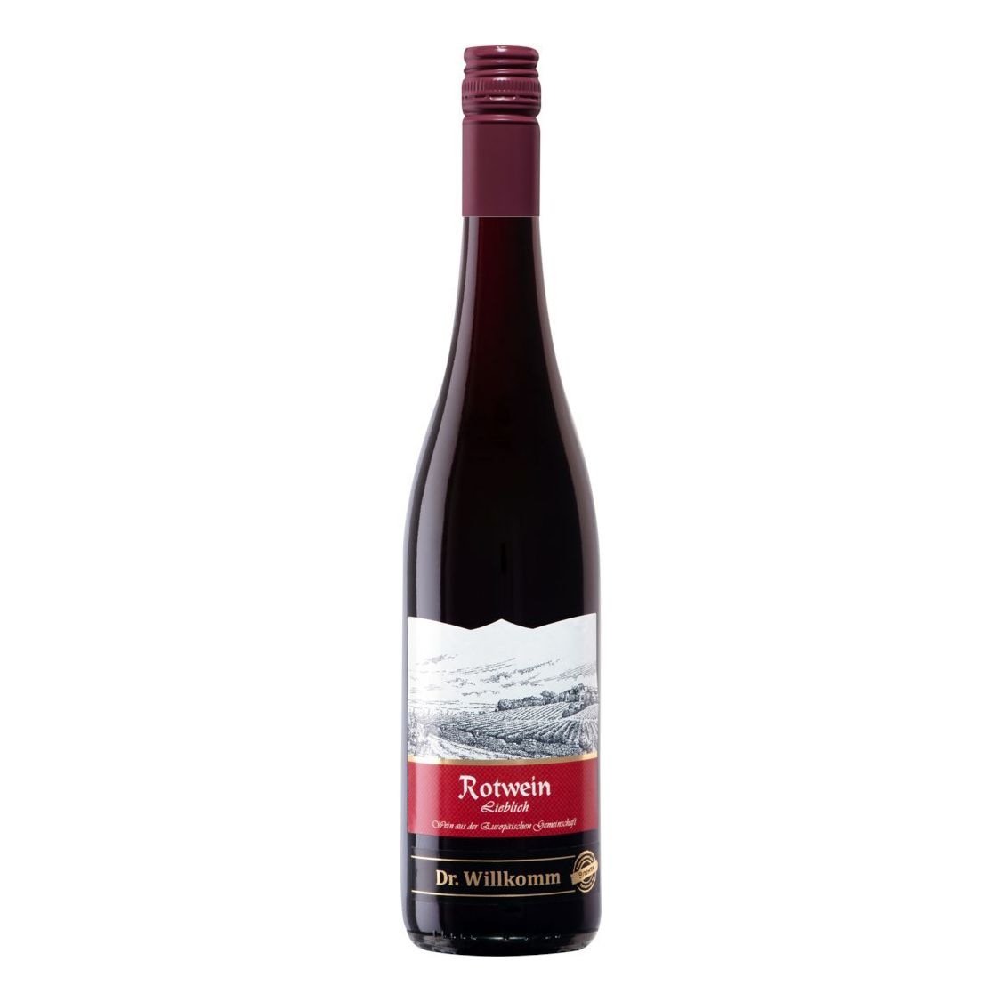 

Вино Dr. Willkomm Rotwein красное полусладкое 9% 0,75 л Германия