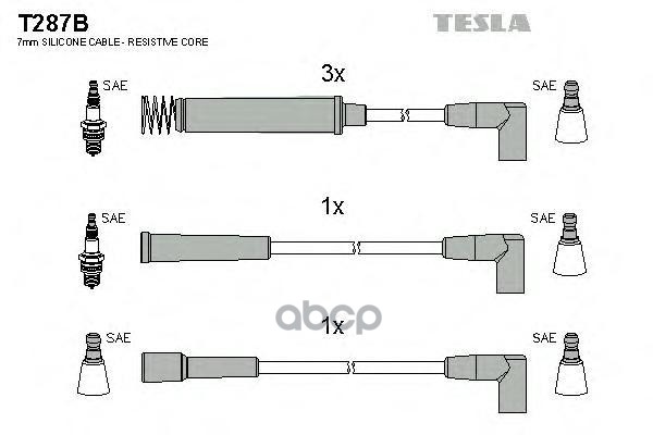 

Провода Зажигания (комплект) TESLA T287B