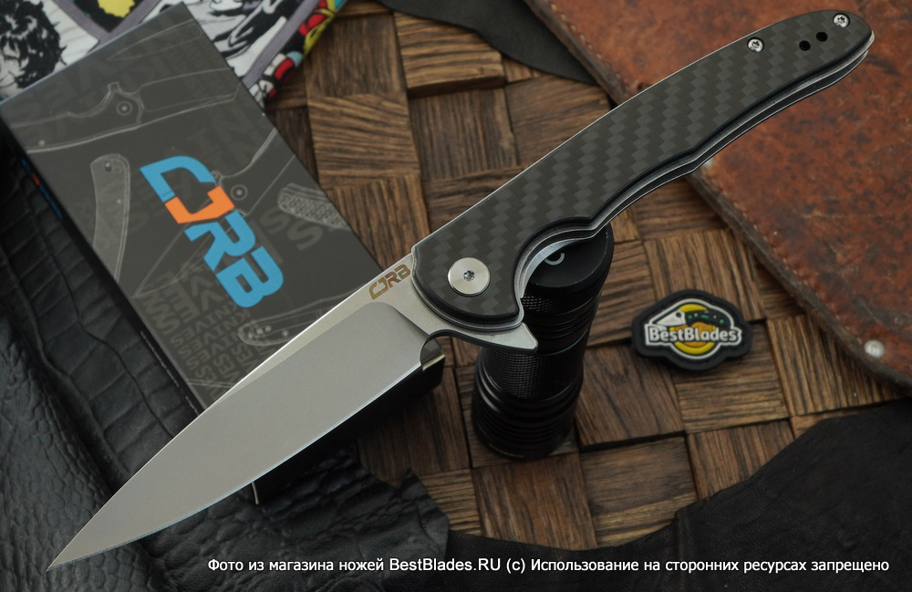

Складной нож CJRB Briar J1902-CF, Черный, J1902