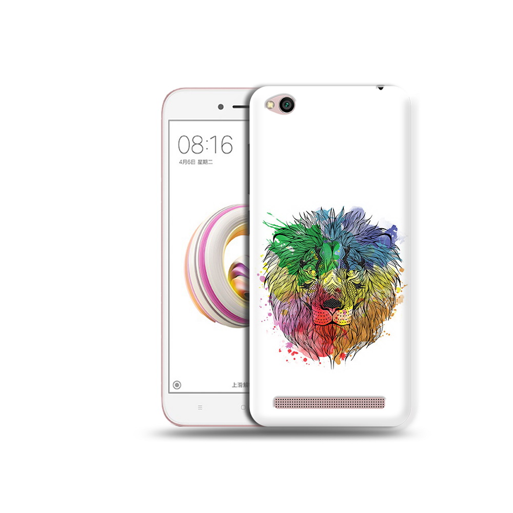 

Чехол MyPads Tocco для Xiaomi Redmi 5A разноцветный гордый лев (PT227197.319.573), Прозрачный, Tocco