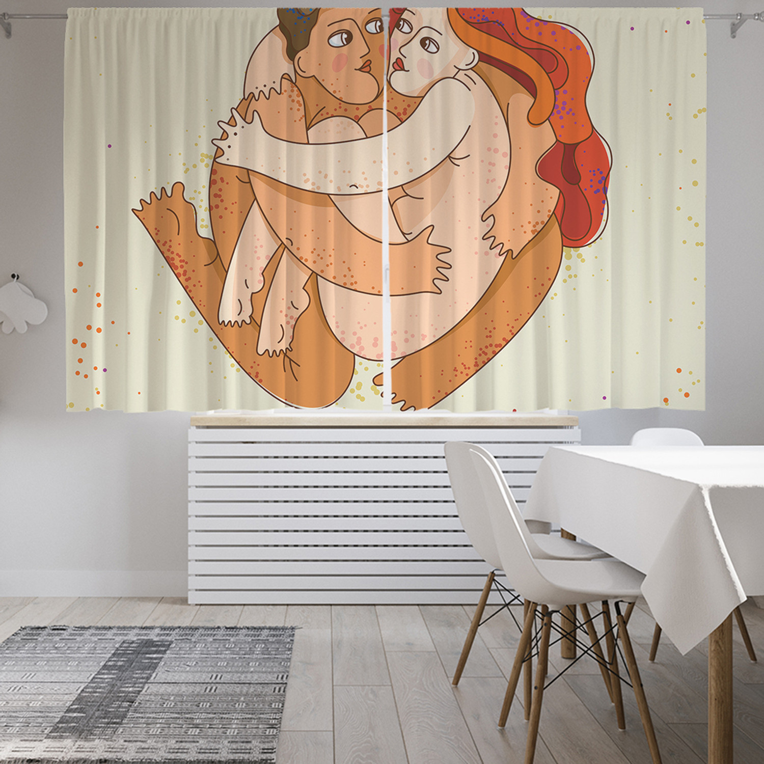 

Шторы фотошторы короткие JoyArty "Натуральная любовь" 145х180 2 полотна сатен, Натуральная любовь