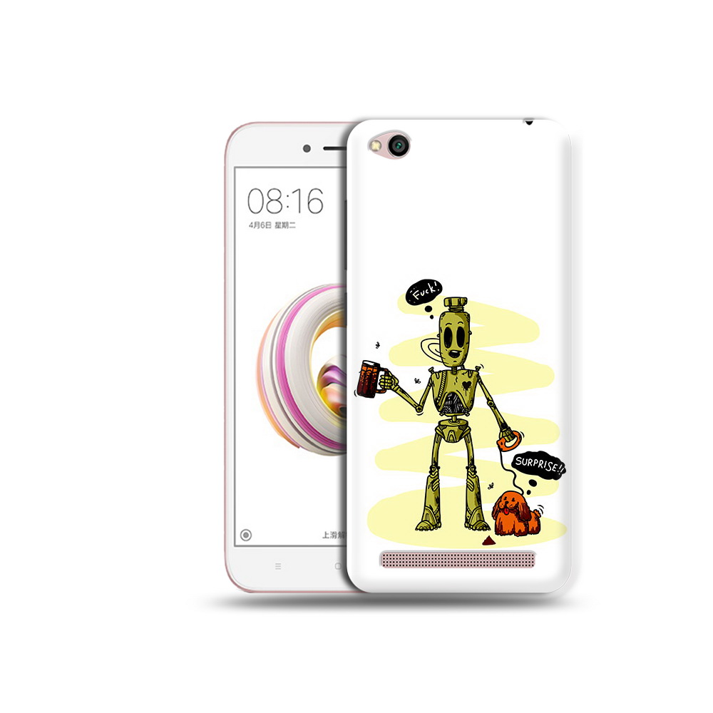 

Чехол MyPads Tocco для Xiaomi Redmi 5A прикольный робот (PT227197.319.557), Прозрачный, Tocco