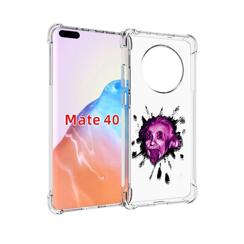 

Чехол MyPads Tocco для Huawei Mate 40 Эйнштейн, Прозрачный, Tocco