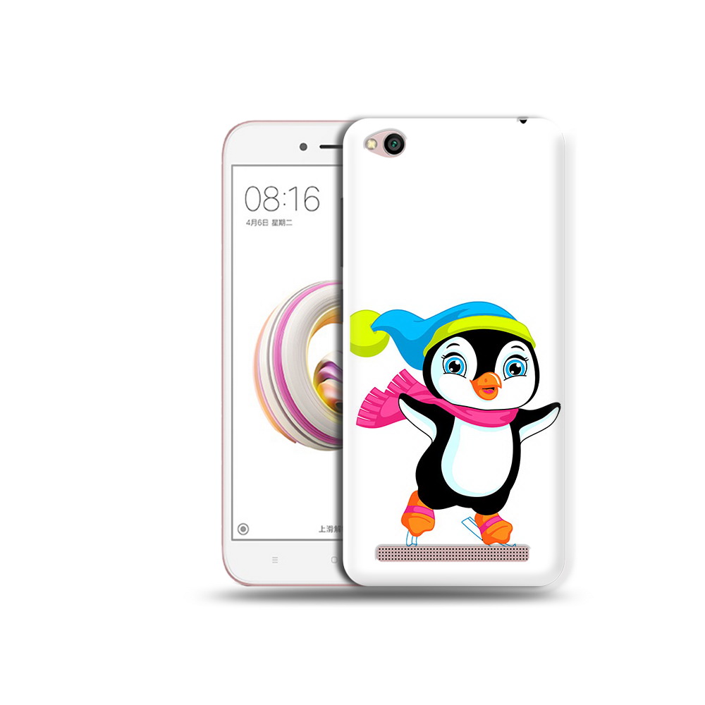 Чехол MyPads Tocco для Xiaomi Redmi 5A пингвин на коньках (PT227197.319.540)