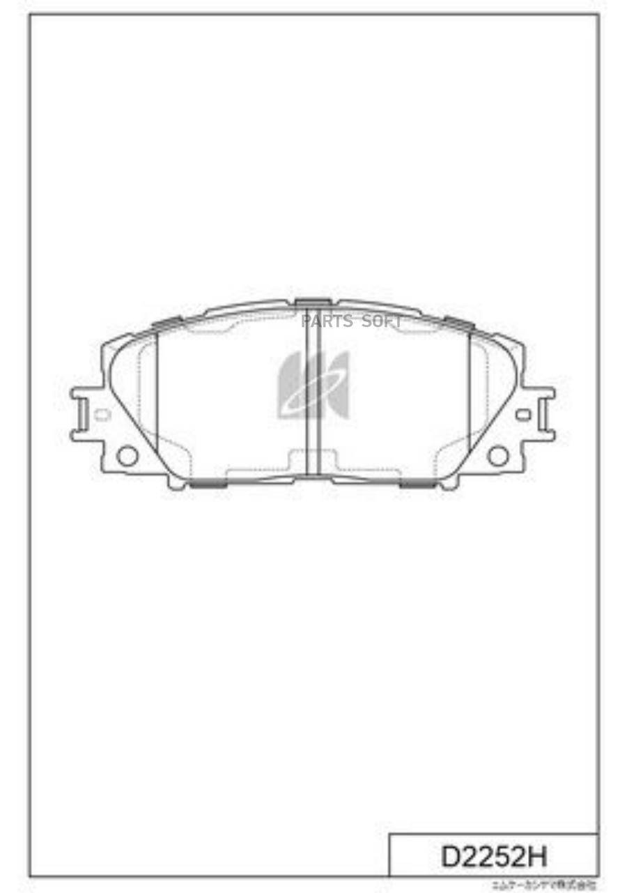 

Колодки Тормозные Toyota Vitz, Yaris, Belta 9# 05-, Corolla Nze141 X 06-; Passo Sette Kash