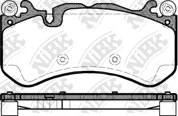 

Тормозные колодки NiBK дисковые PN31012