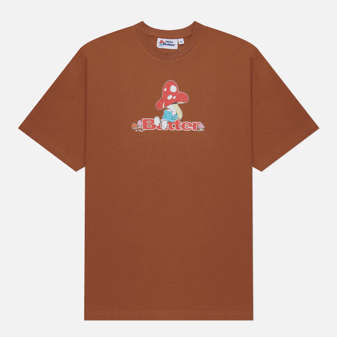 

Мужская футболка Butter Goods x The Smurfs Lazy Logo коричневый, Размер M, x The Smurfs Lazy Logo