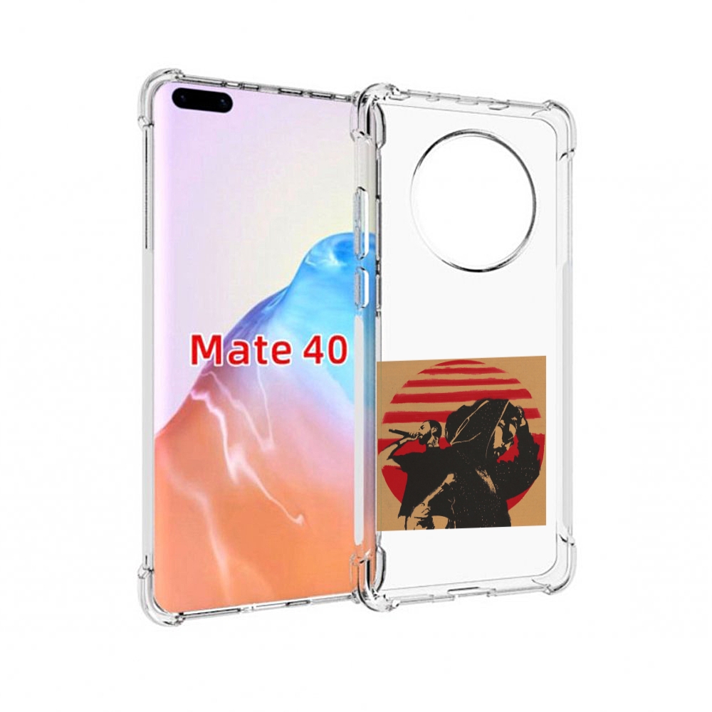 

Чехол MyPads Tocco для Huawei Mate 40 Утопия Мияги и Энди панда, Прозрачный, Tocco