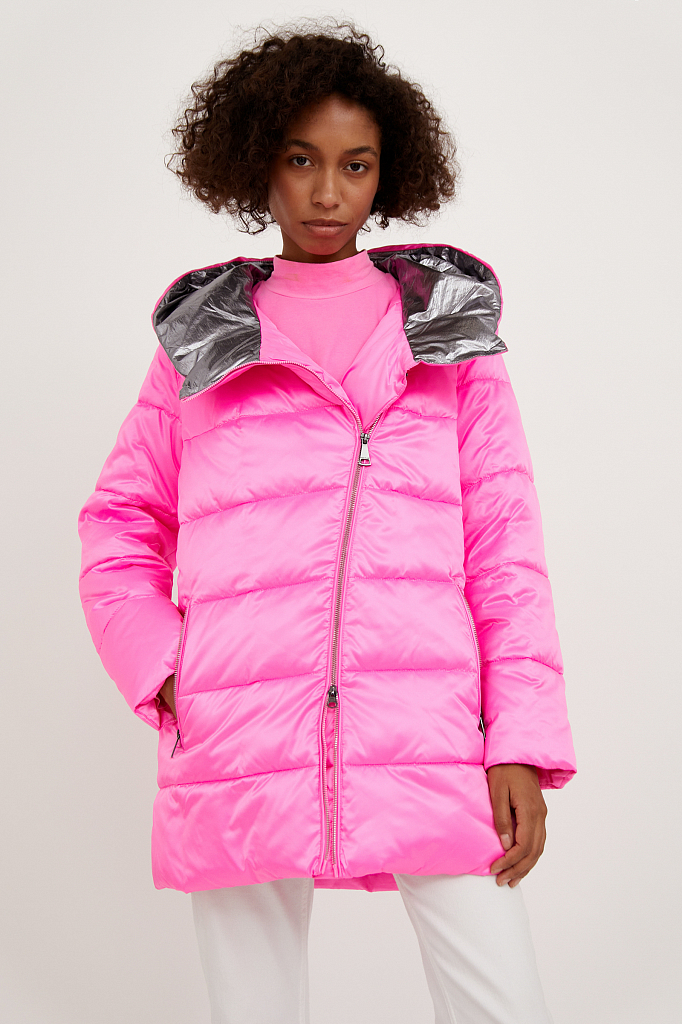 фото Куртка женская finn flare a20-13025 розовая 50-52