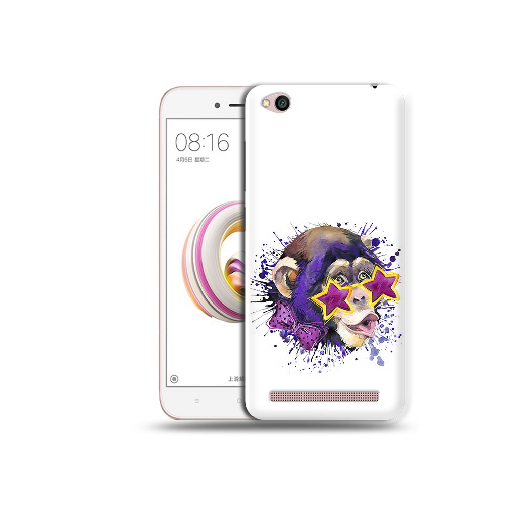

Чехол MyPads Tocco для Xiaomi Redmi 5A обезьяна в очках (PT227197.319.524), Прозрачный, Tocco