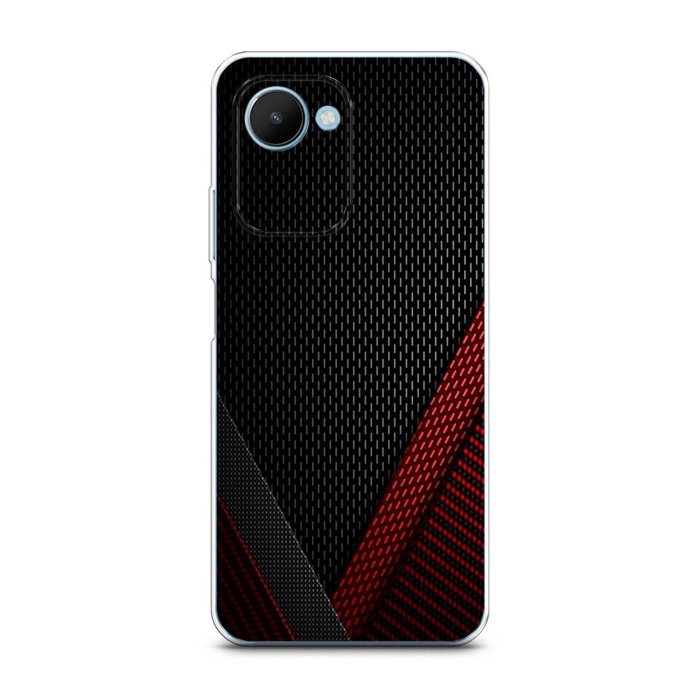 

Чехол Awog на Realme C30S 4G "Красный карбон", Черный;красный, 2511650-3