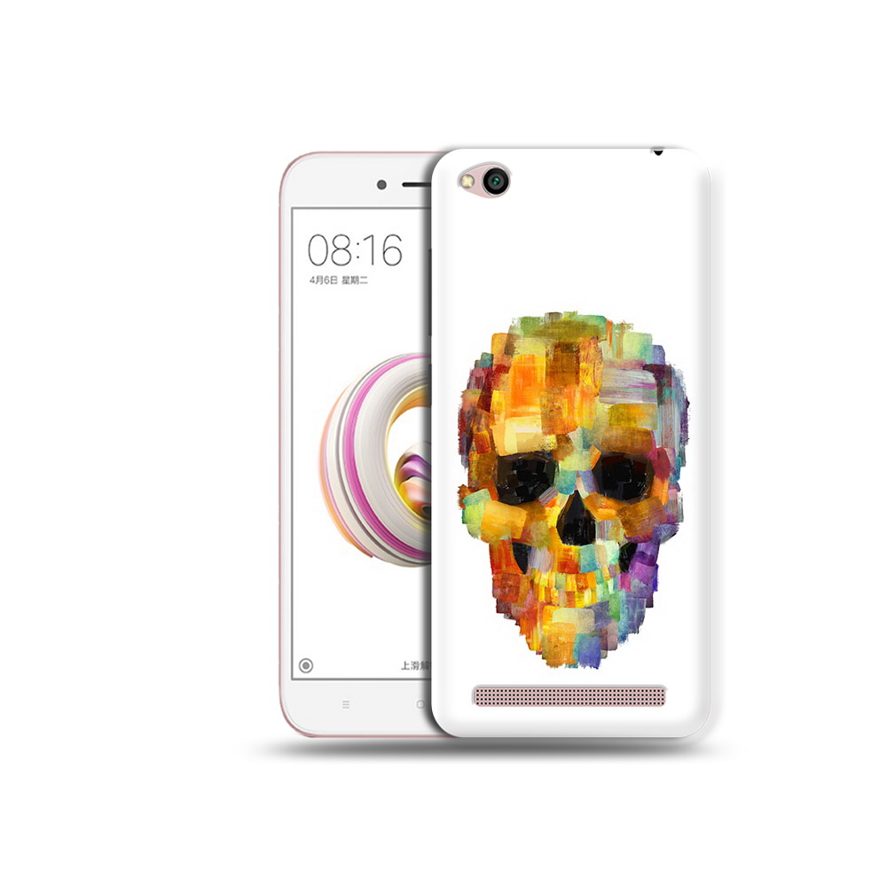 

Чехол MyPads Tocco для Xiaomi Redmi 5A нарисованный череп (PT227197.319.516), Прозрачный, Tocco