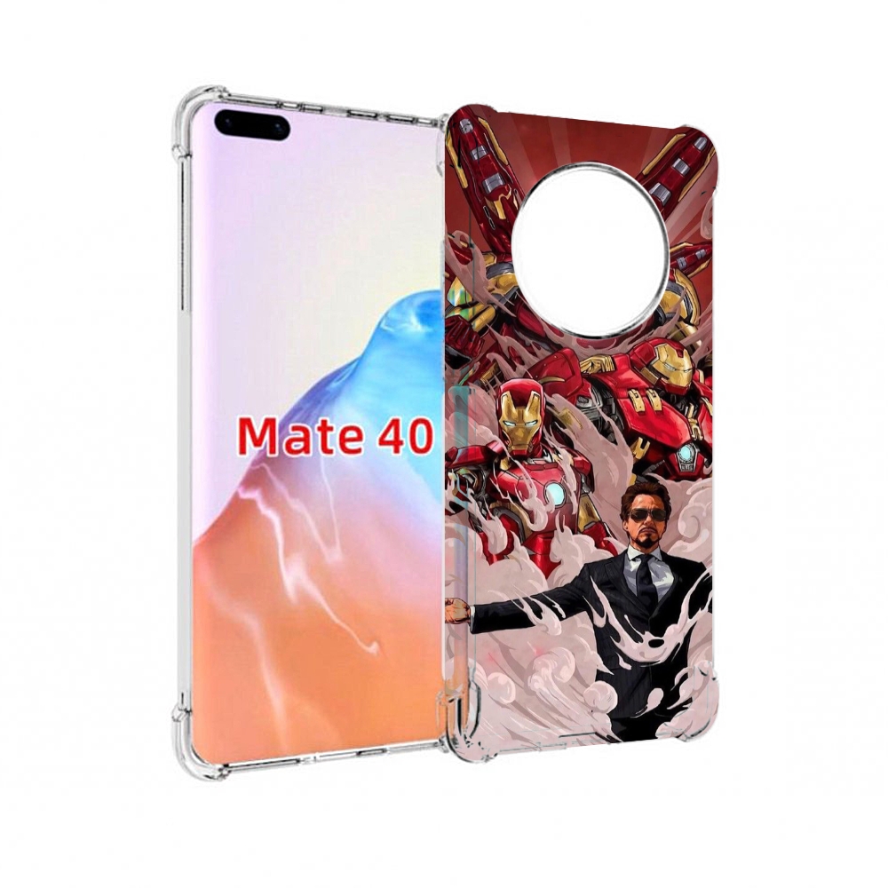 

Чехол MyPads Tocco для Huawei Mate 40 Тони-Старк-и-костюмы, Прозрачный, Tocco