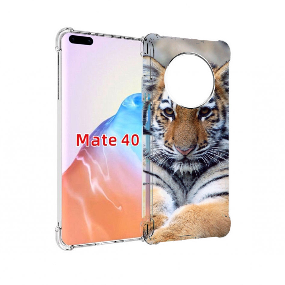 

Чехол MyPads Tocco для Huawei Mate 40 Тигренок, Прозрачный, Tocco