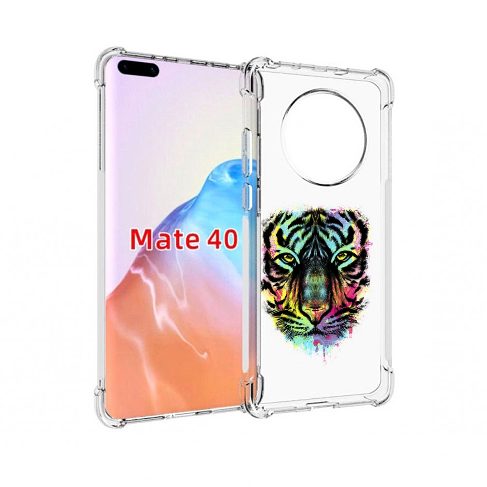 

Чехол MyPads Tocco для Huawei Mate 40 Тигр 1, Прозрачный, Tocco
