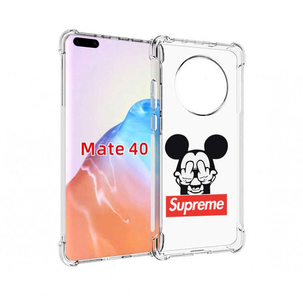 

Чехол MyPads Tocco для Huawei Mate 40 Супримовский-Микки-маус, Прозрачный, Tocco