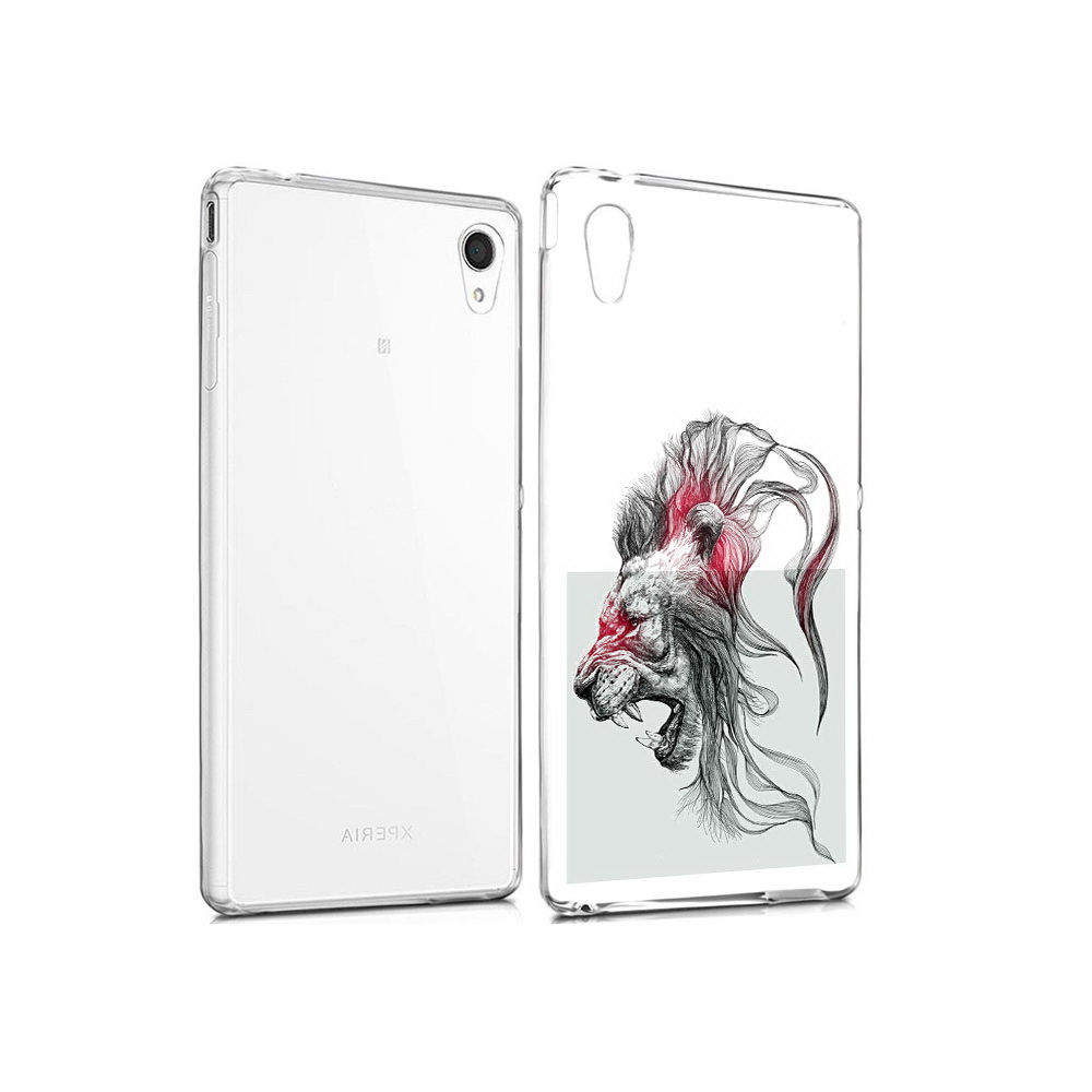 

Чехол MyPads Tocco для Sony Xperia M4 Aqua разъяренный лев (PT41841.249.576), Прозрачный, Tocco