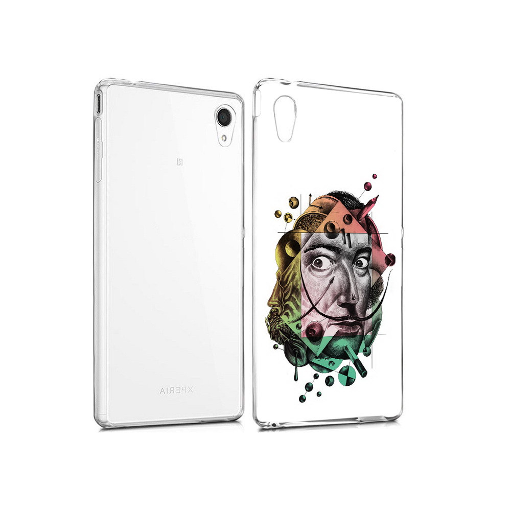 

Чехол MyPads Tocco для Sony Xperia M4 Aqua разноцветное лицо абстракция (PT41841.249.570), Прозрачный, Tocco