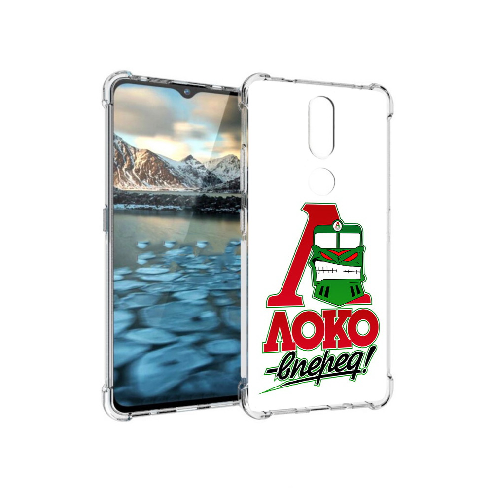 

Чехол MyPads Tocco для Nokia 2.4 ФК локо вперед (PT227049.107.181), Прозрачный, Tocco