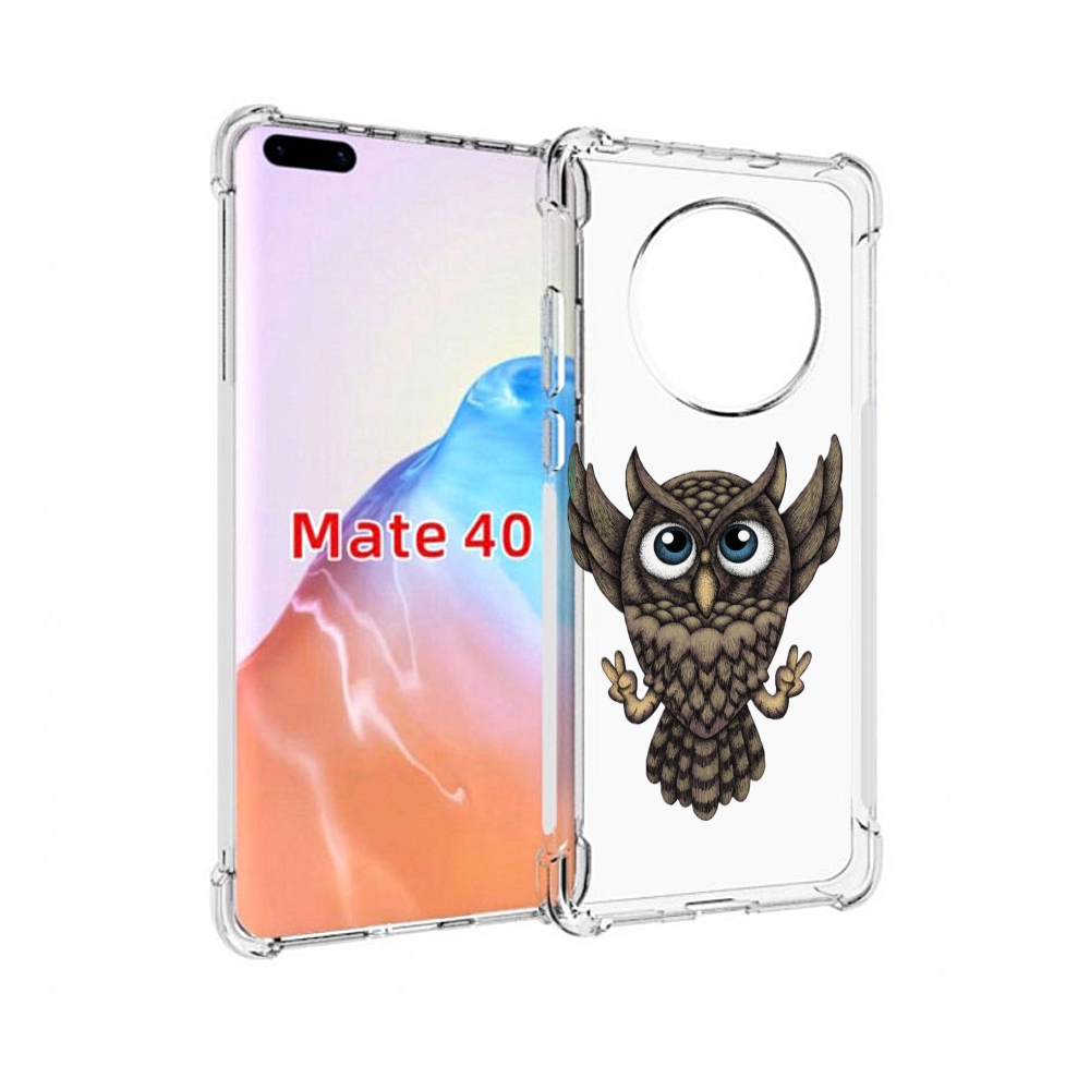 

Чехол MyPads Tocco для Huawei Mate 40 Сова, Прозрачный, Tocco