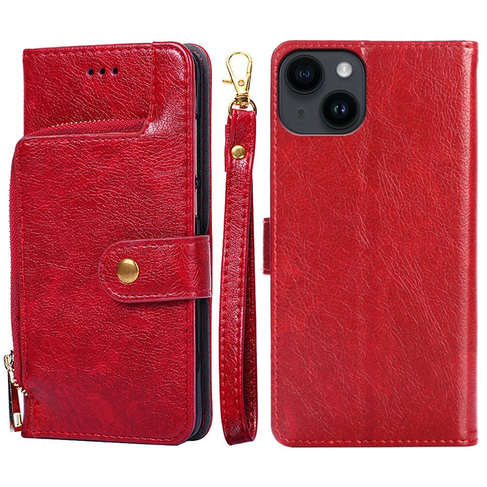 

Чехол-книжка MyPads для Apple iPhone 14 Plus / Айфон 14 Плюс со шнурком (красный)