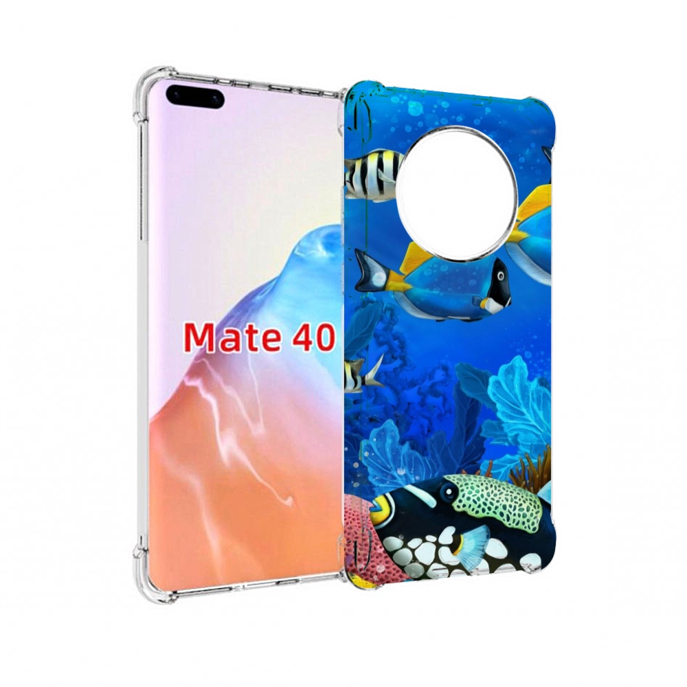 

Чехол MyPads Tocco для Huawei Mate 40 Рыбки, Прозрачный, Tocco
