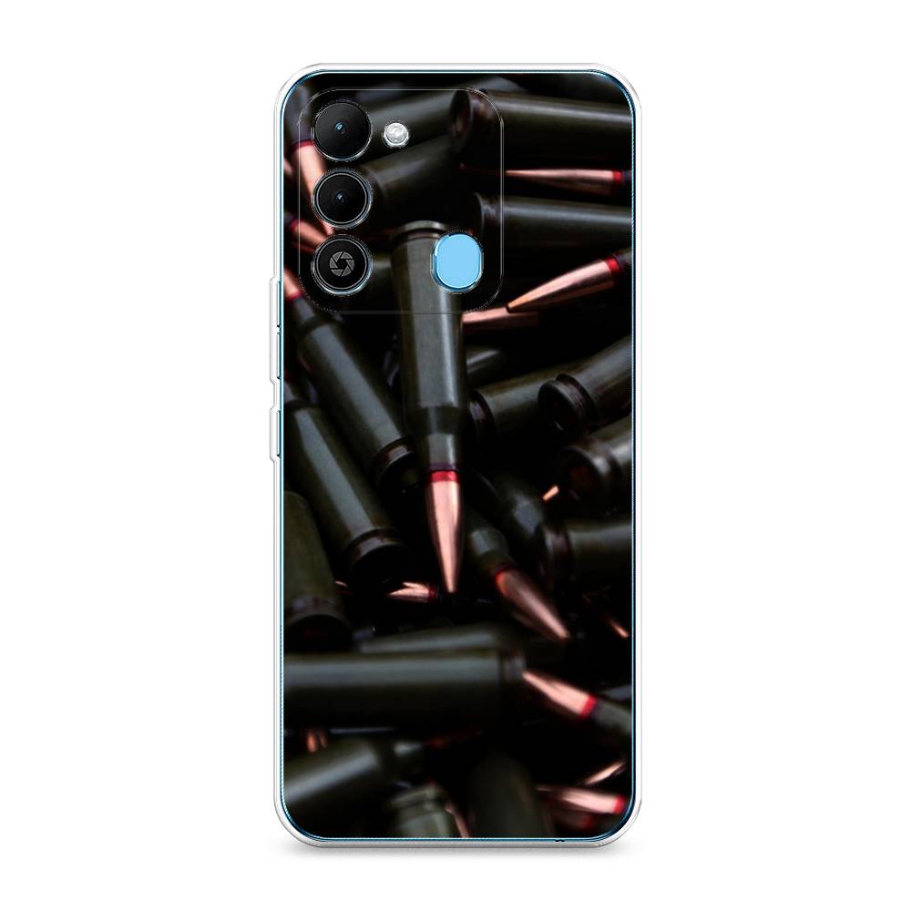 

Чехол Awog на Tecno Spark 9 / Техно Спарк 9 "Пули черные", Черный;коричневый, 302850-5