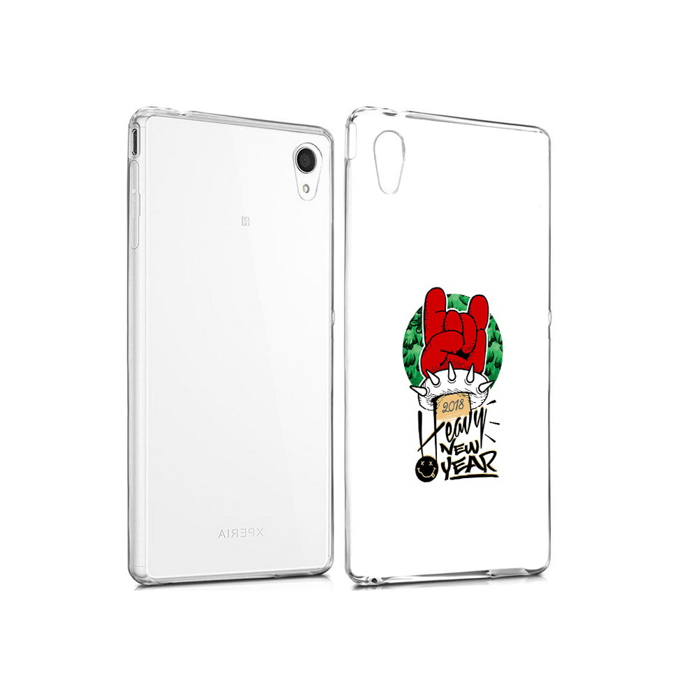 

Чехол MyPads Tocco для Sony Xperia M4 Aqua Гангстер новый год (PT41841.249.53), Прозрачный, Tocco
