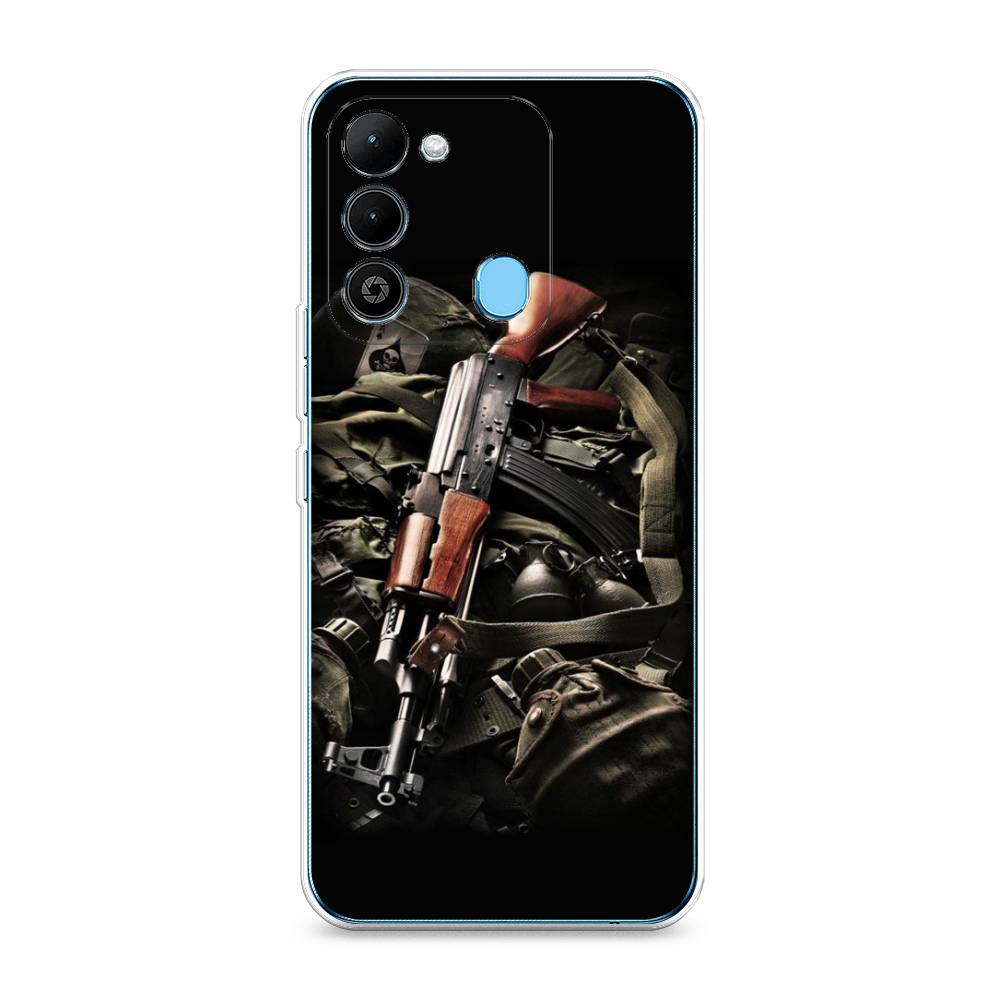 

Чехол Awog на Tecno Spark 9 / Техно Спарк 9 "Автомат", Черный;коричневый;серый, 302850-5