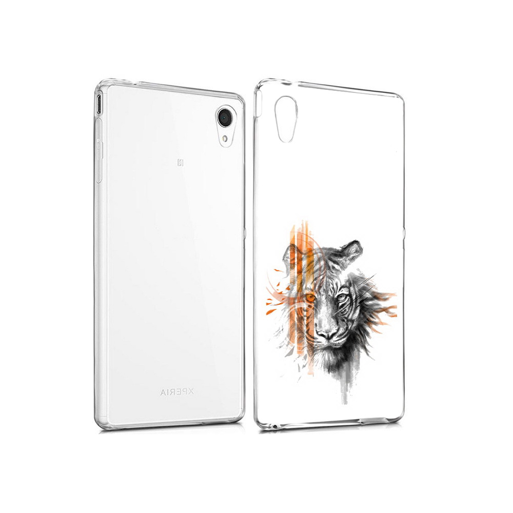 

Чехол MyPads Tocco для Sony Xperia M4 Aqua огненный тигр (PT41841.249.526), Прозрачный, Tocco