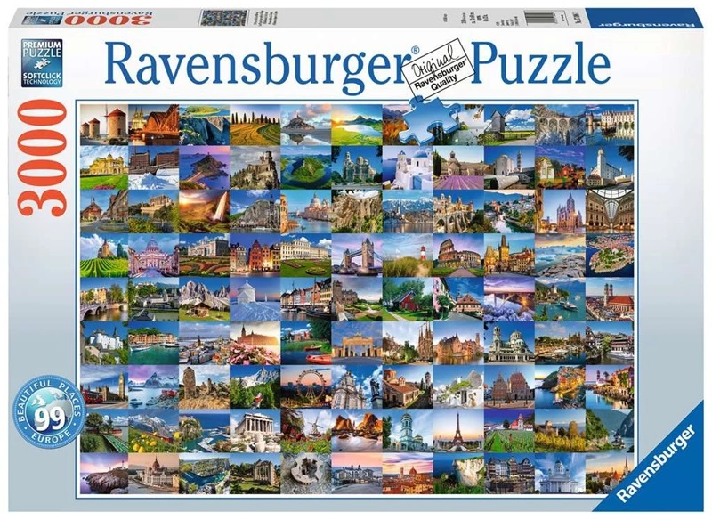 фото Пазл ravensburger 99 красивых мест европы (3000), арт17080