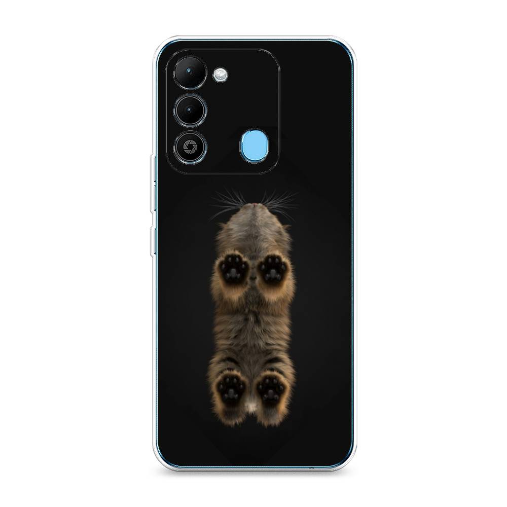 

Чехол Awog на Tecno Spark 9 / Техно Спарк 9 "Кошачьи лапки", Черный, 302850-1