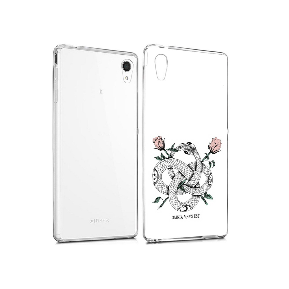 Чехол MyPads Tocco для Sony Xperia M4 Aqua нарисованная змея абстракция (PT41841.249.502)